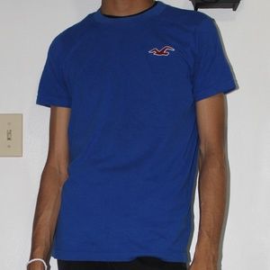 blue hollister t-shirt